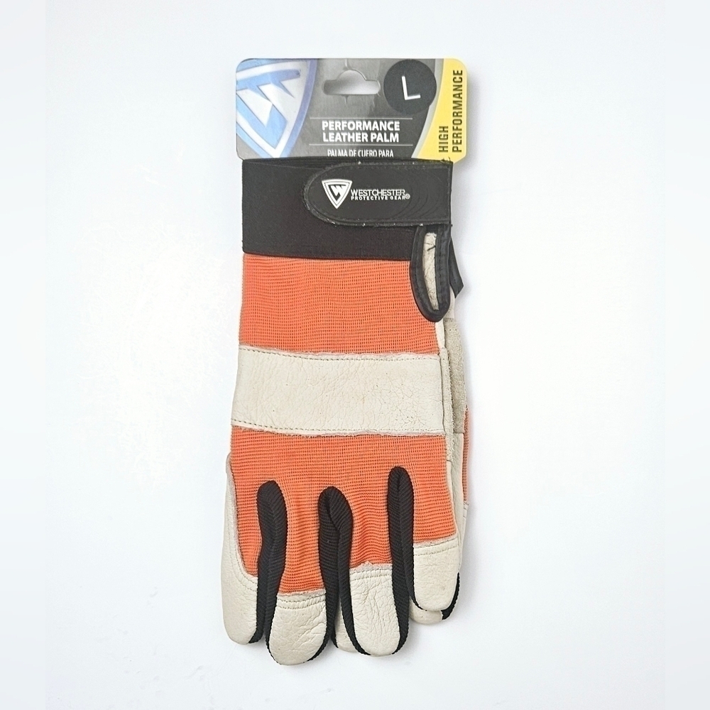 West Chester Performance Pigskin Leather Work Gloves Large NWT